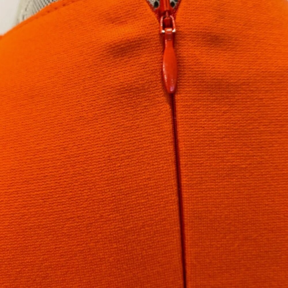 Akris Punto Bold Orange Midi Dress - Picture 14 of 15